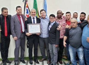 Assessor do Sindmotoristas é homenageado pela Câmara Municipal de Peruíbe