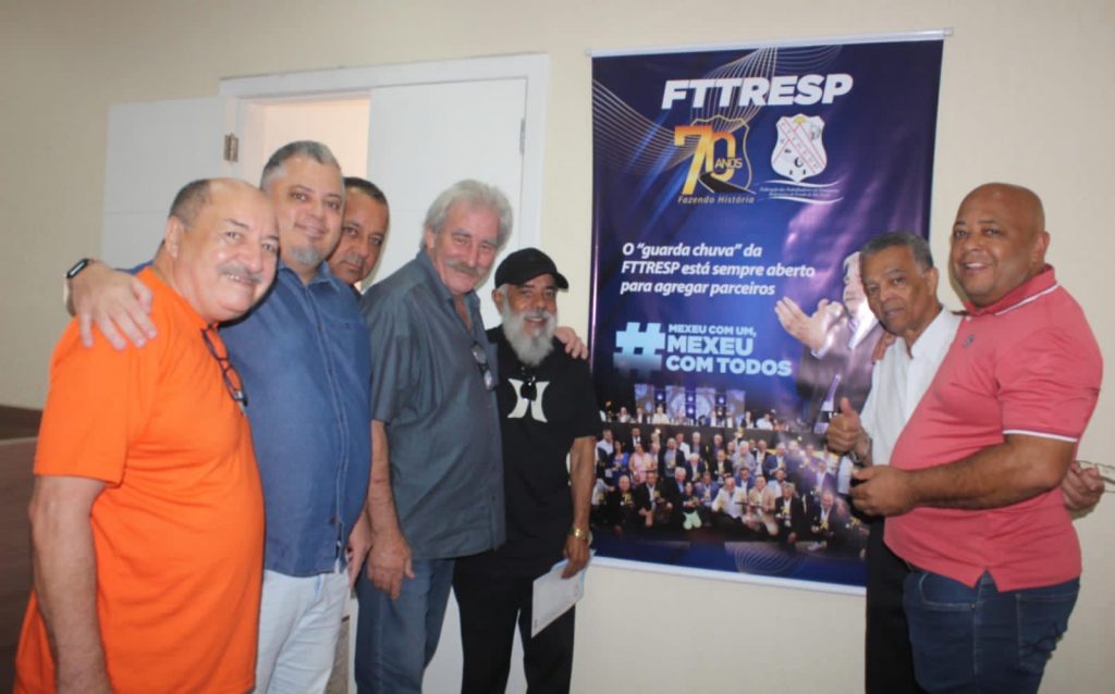 Lideranças de entidades sindicais parceiras, Edivaldo e Pestana, têm encontro na FTTRESP