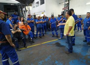 Sindmotoristas realiza assembleia com os trabalhadores do Setor da Manutenção da Metrópole Paulista