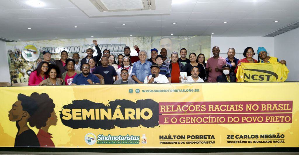 Abordagem sobre relações raciais e preconceito no Brasil terá continuidade em uma série de seminários no Sindmotoristas