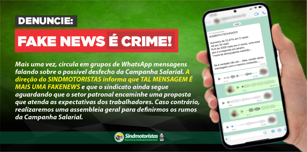 DENUNCIE: FAKE NEWS É CRIME!