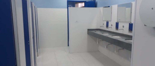 Reforma dos banheiros do Terminal Cidade Tiradentes