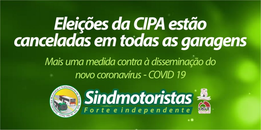 Por determinação do Sindmotoristas, eleições da CIPA estão canceladas em todas as garagens de ônibus