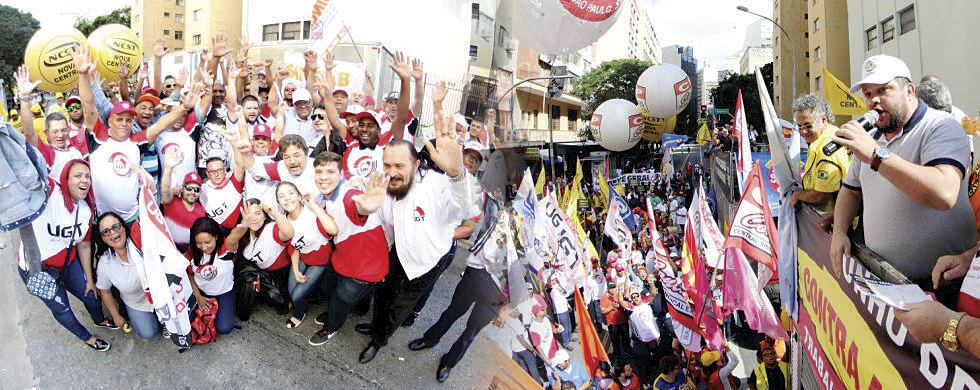 Condutores/SP participam das manifestações contra as reformas